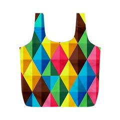 Background Colorful Abstract Full Print Recycle Bags (m)  by Nexatart