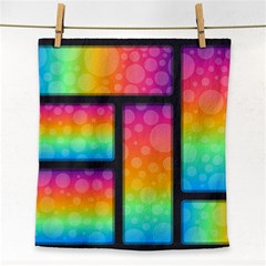 Background Colorful Abstract Face Towel by Nexatart