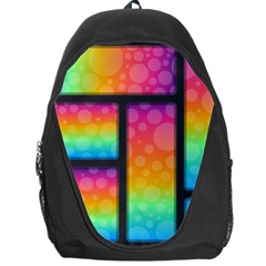 Background Colorful Abstract Backpack Bag by Nexatart