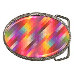 Abstract Background Colorful Pattern Belt Buckles by Nexatart