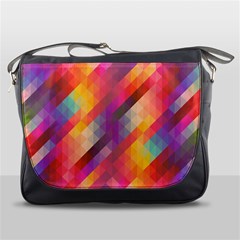 Abstract Background Colorful Pattern Messenger Bags by Nexatart