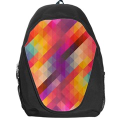 Abstract Background Colorful Pattern Backpack Bag by Nexatart