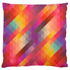 Abstract Background Colorful Pattern Large Flano Cushion Case (two Sides) by Nexatart