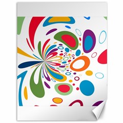 Light Circle Background Points Canvas 36  X 48  