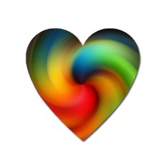 Abstract Spiral Art Creativity Heart Magnet by Nexatart