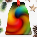 Abstract Spiral Art Creativity Bell Ornament (Two Sides) Front