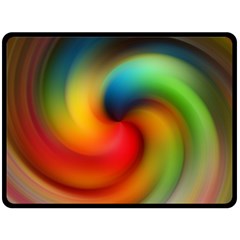 Abstract Spiral Art Creativity Double Sided Fleece Blanket (large)  by Nexatart