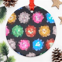 Background Colorful Abstract Ornament (round) by Nexatart