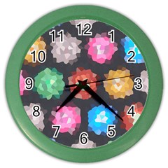 Background Colorful Abstract Color Wall Clocks by Nexatart