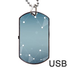 Background Abstract Line Dog Tag Usb Flash (one Side) by Nexatart