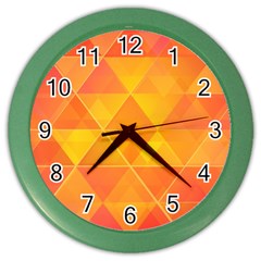 Background Colorful Abstract Color Wall Clocks by Nexatart