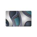 Abstract Background Abstraction Magnet (Name Card) Front