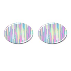 Background Abstract Pastels Cufflinks (oval) by Nexatart