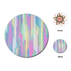 Background Abstract Pastels Playing Cards (round)  by Nexatart