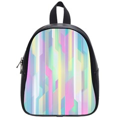 Background Abstract Pastels School Bag (small)