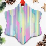 Background Abstract Pastels Ornament (Snowflake) Front