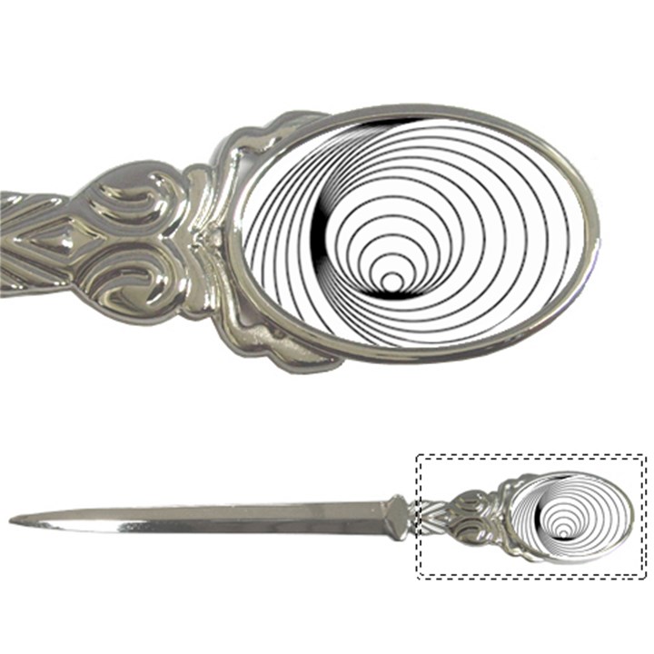 Spiral Eddy Route Symbol Bent Letter Openers