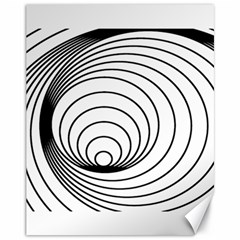 Spiral Eddy Route Symbol Bent Canvas 11  X 14   by Nexatart