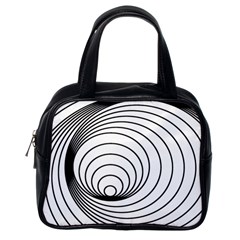 Spiral Eddy Route Symbol Bent Classic Handbags (one Side) by Nexatart