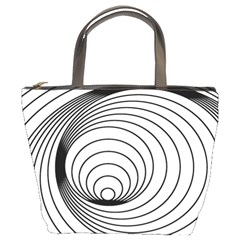 Spiral Eddy Route Symbol Bent Bucket Bags by Nexatart