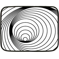 Spiral Eddy Route Symbol Bent Fleece Blanket (mini) by Nexatart