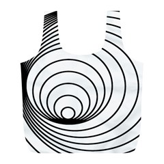 Spiral Eddy Route Symbol Bent Full Print Recycle Bags (l)  by Nexatart