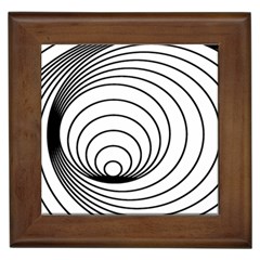 Spiral Eddy Route Symbol Bent Framed Tiles by Nexatart