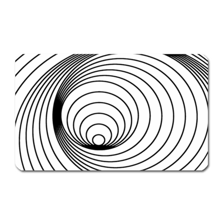 Spiral Eddy Route Symbol Bent Magnet (Rectangular)