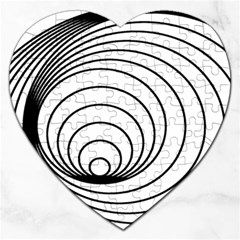 Spiral Eddy Route Symbol Bent Jigsaw Puzzle (heart) by Nexatart