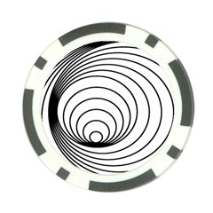 Spiral Eddy Route Symbol Bent Poker Chip Card Guard (10 Pack) by Nexatart