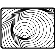 Spiral Eddy Route Symbol Bent Fleece Blanket (large)  by Nexatart