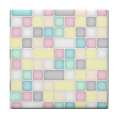 Background Abstract Pastels Square Tile Coasters by Nexatart