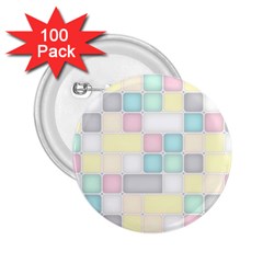 Background Abstract Pastels Square 2 25  Buttons (100 Pack)  by Nexatart