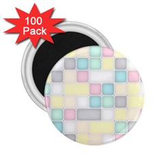 Background Abstract Pastels Square 2 25  Magnets (100 Pack)  by Nexatart