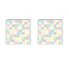 Background Abstract Pastels Square Cufflinks (square) by Nexatart