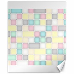 Background Abstract Pastels Square Canvas 11  X 14   by Nexatart