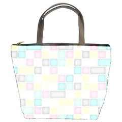 Background Abstract Pastels Square Bucket Bags by Nexatart