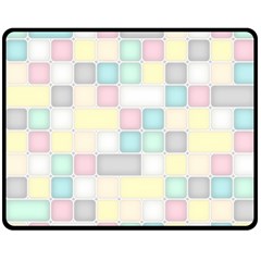 Background Abstract Pastels Square Fleece Blanket (medium)  by Nexatart