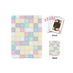 Background Abstract Pastels Square Playing Cards (mini)  by Nexatart