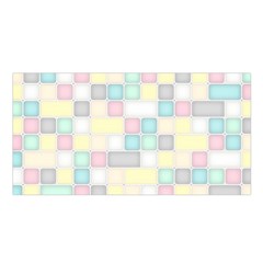 Background Abstract Pastels Square Satin Shawl by Nexatart