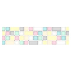 Background Abstract Pastels Square Satin Scarf (oblong) by Nexatart