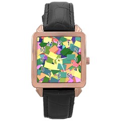 List Post It Note Memory Rose Gold Leather Watch  by Nexatart