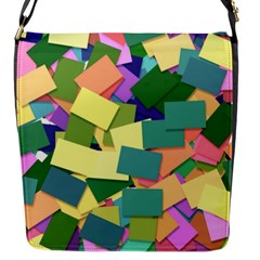 List Post It Note Memory Flap Messenger Bag (s) by Nexatart