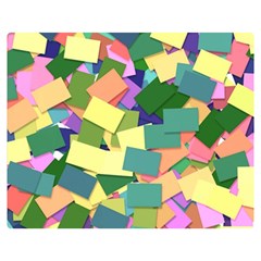 List Post It Note Memory Double Sided Flano Blanket (medium)  by Nexatart