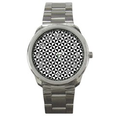 Triangle Pattern Simple Triangular Sport Metal Watch by Nexatart