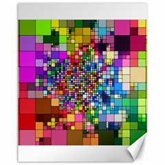 Abstract Squares Arrangement Canvas 11  X 14   by Nexatart