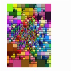 Abstract Squares Arrangement Small Garden Flag (two Sides) by Nexatart