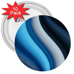 Abstract Pattern Lines Wave 3  Buttons (10 Pack)  by Nexatart