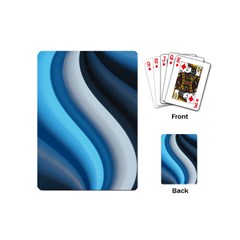 Abstract Pattern Lines Wave Playing Cards (mini)  by Nexatart