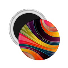 Abstract Colorful Background Wavy 2 25  Magnets by Nexatart